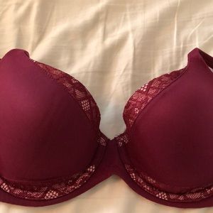 Victoria’s Secret Body Demi Bra Maroon Burgundy